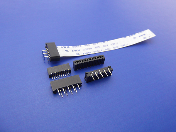1.0mm-B FPC H=2.8mm 3-40P  黑色直插板贴板式 FPC连接器